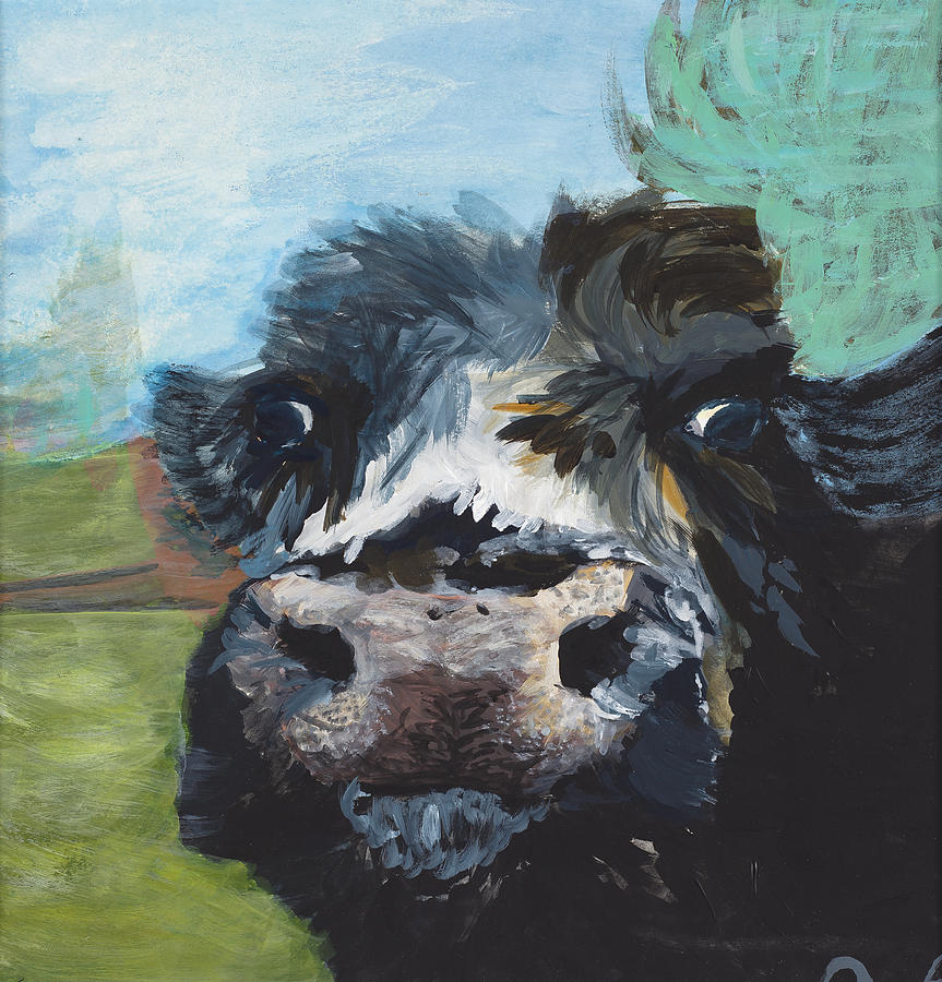 Henry the bull Painting by Hailey Jackson - Pixels