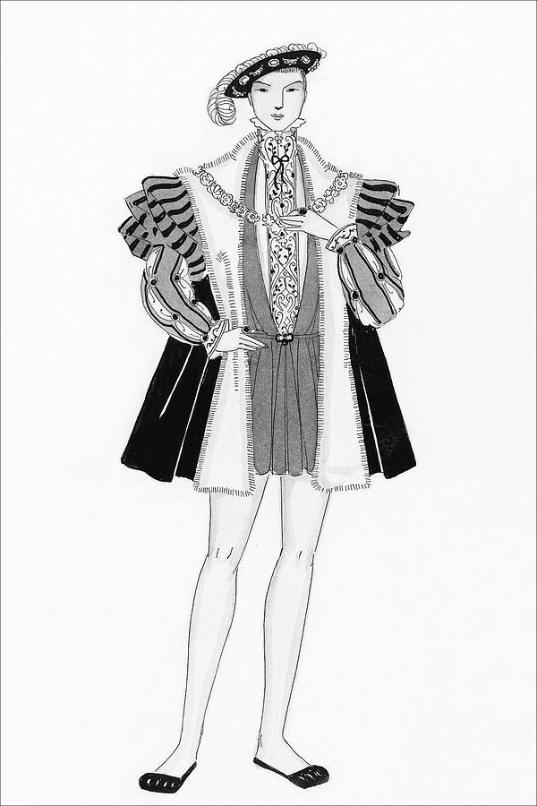 Henry Viii Style Clothing Digital Art by Claire Avery