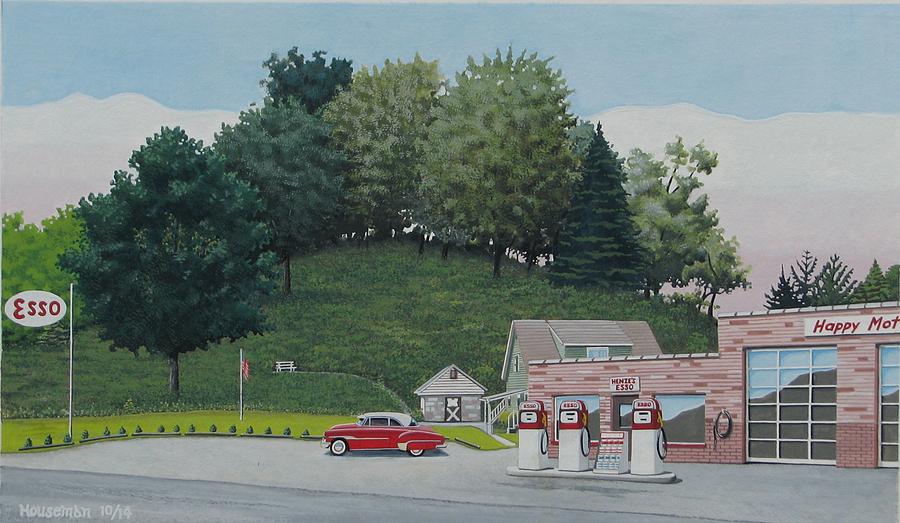 Tree Painting - Henzes Esso by John Houseman