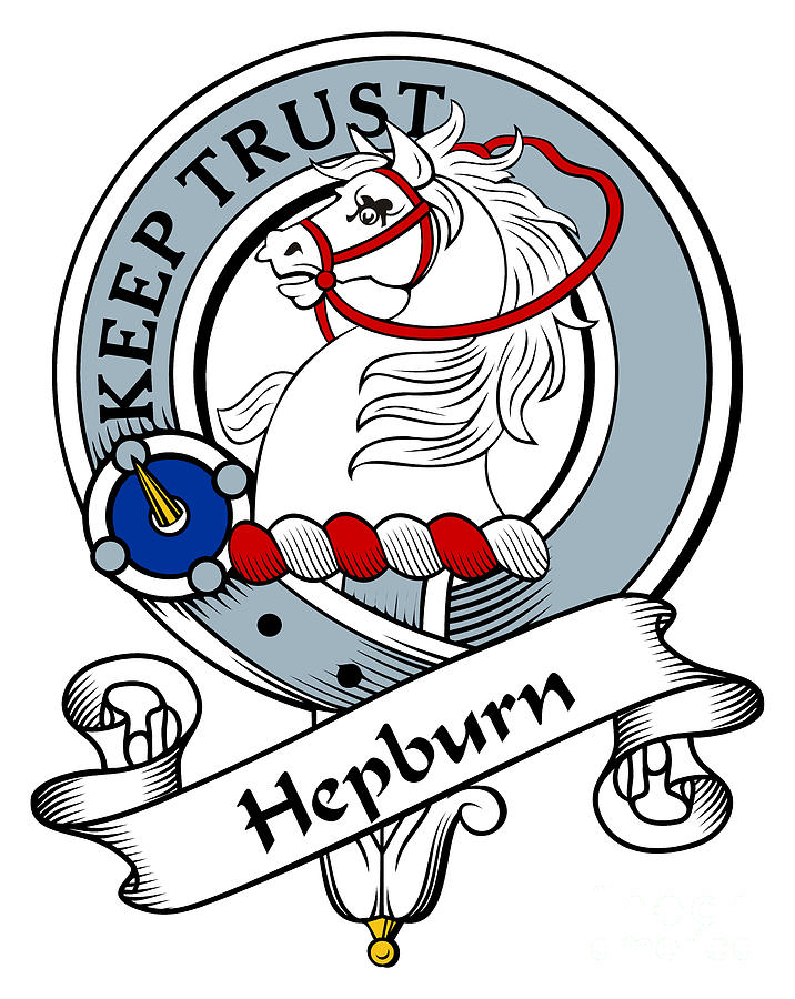 Clan Digital Art - Hepburn Clan Badge by Heraldry