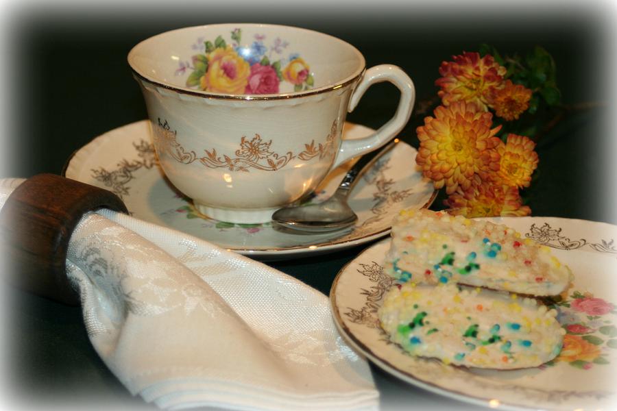 Cookie Photograph - Her Best China by Barbara S Nickerson