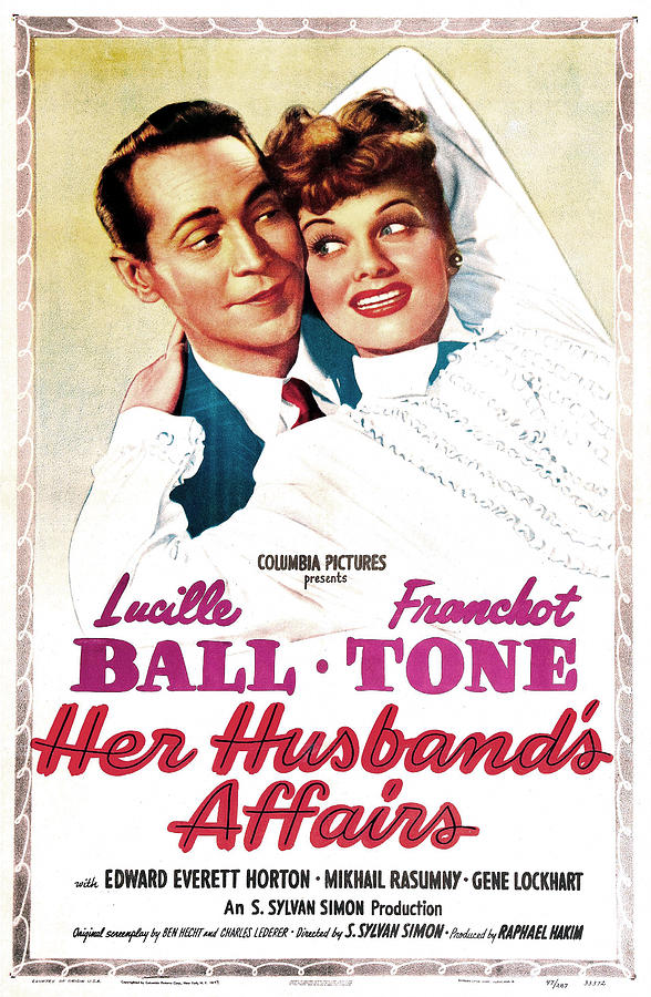 Her Husbands Affairs, Us Poster Photograph by Everett
