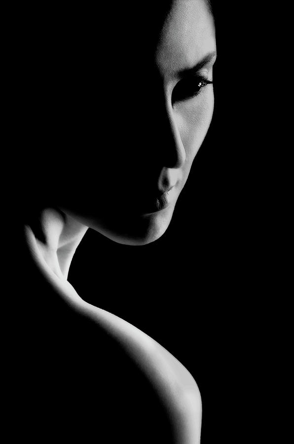 Black And White Photograph - Her by Mohammad Ali Hamooni