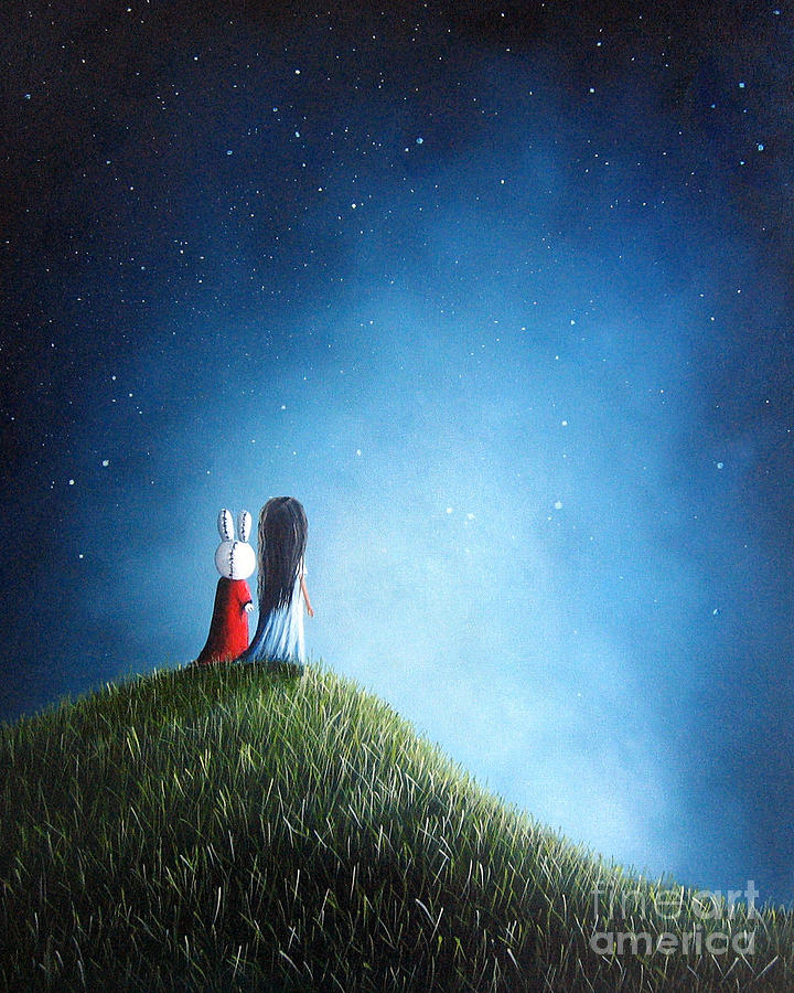 Her New Bff by Shawna Erback Painting by Moonlight Art Parlour