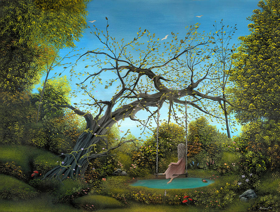 Her Own Little Fairytale. Fantasy Fairy Tale Landscape Painting. By ...