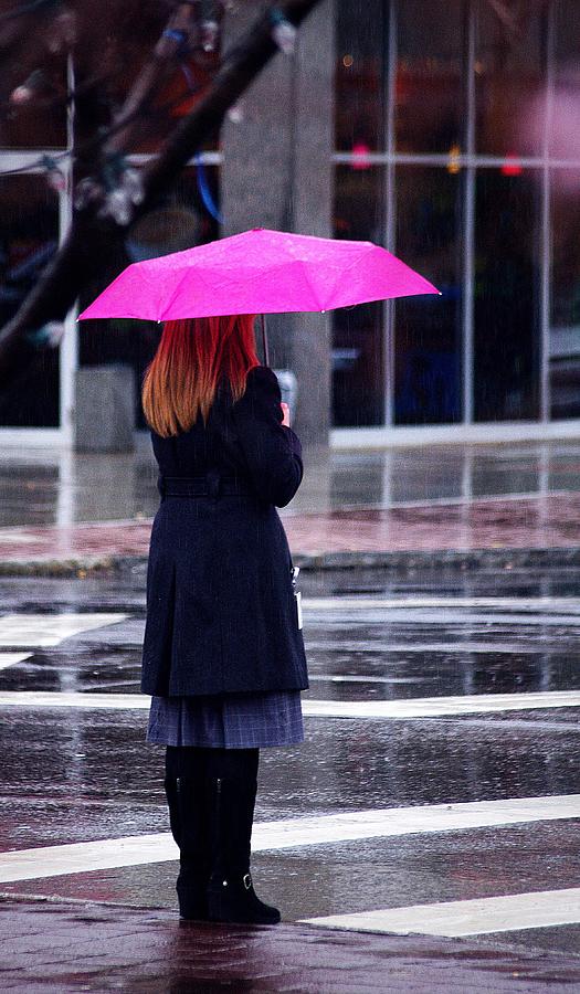 Her Umbrella... Photograph by Arthur Miller