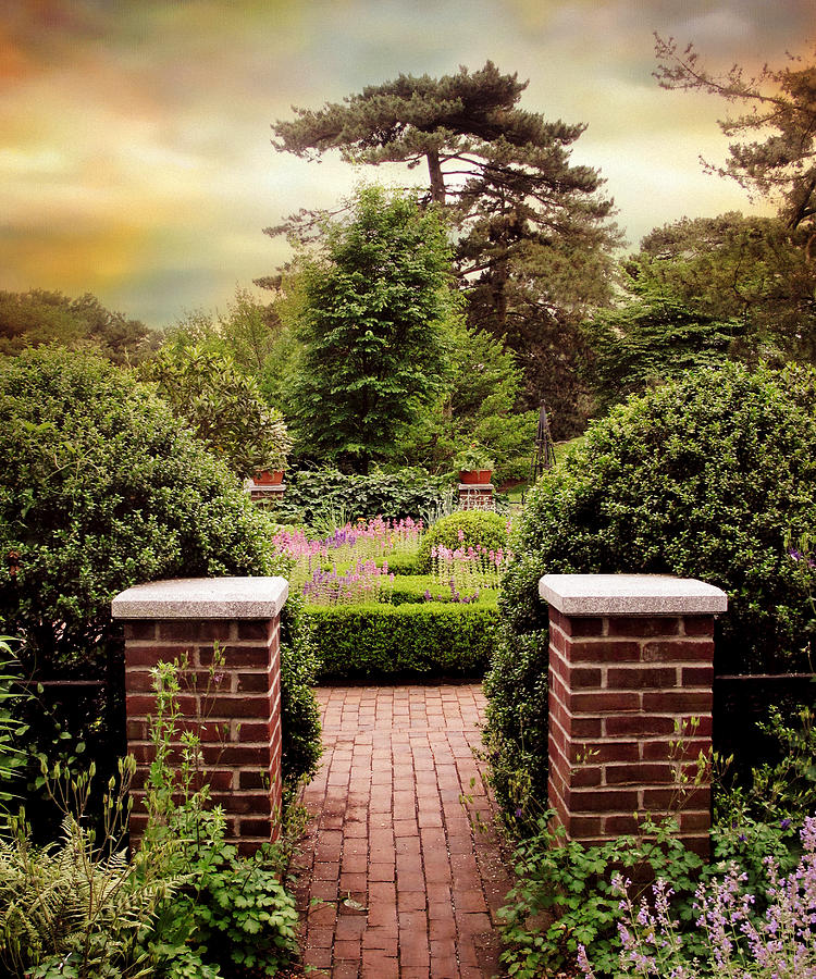 Spring Photograph - Herb Garden Entrance by Jessica Jenney