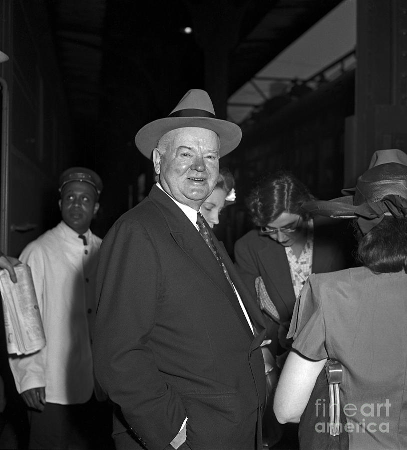 Herbert Hoover 1946 Photograph by Martin Konopacki Restoration