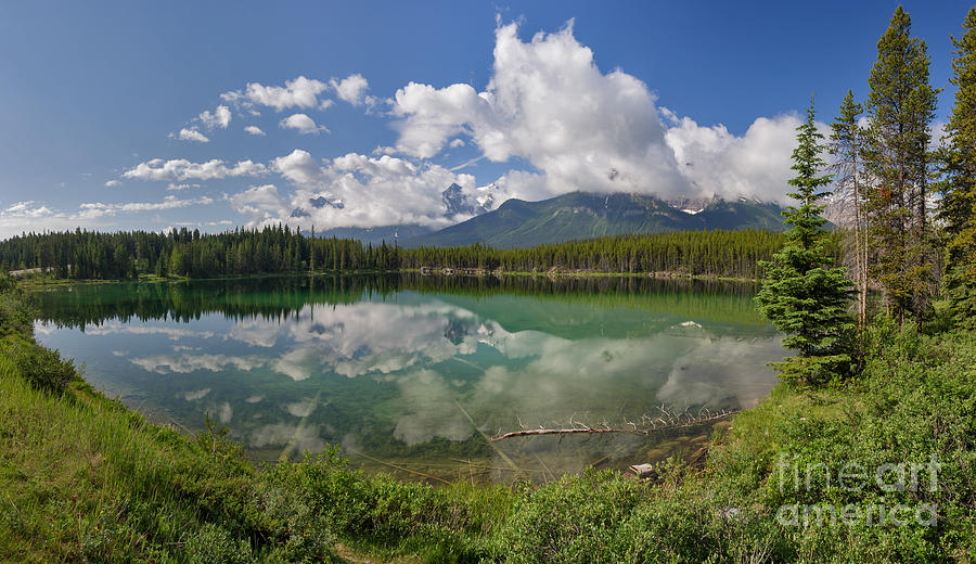 Mountain Photograph - Herbert Lake and the Bow Range by Charles Kozierok