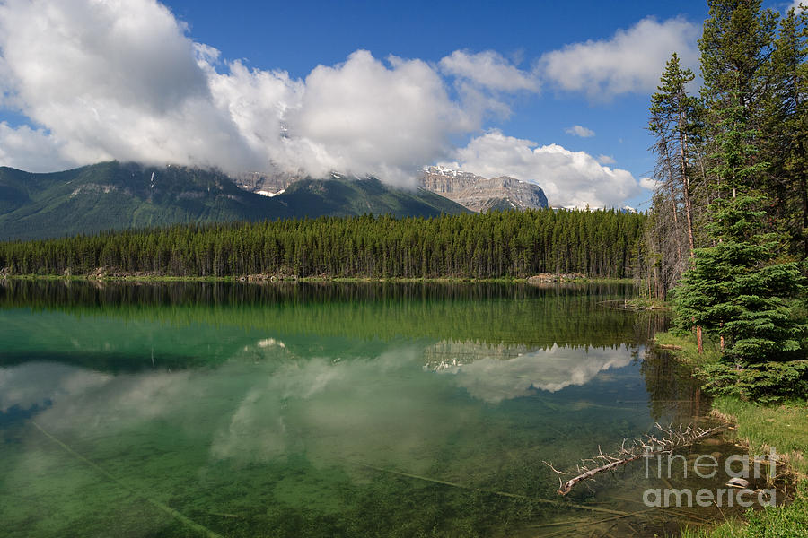 Mountain Photograph - Herbert Lake - Another Perspective by Charles Kozierok