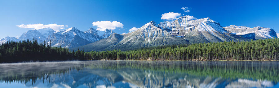 Banff National Park Photograph - Herbert Lake Banff National Park Canada by Panoramic Images