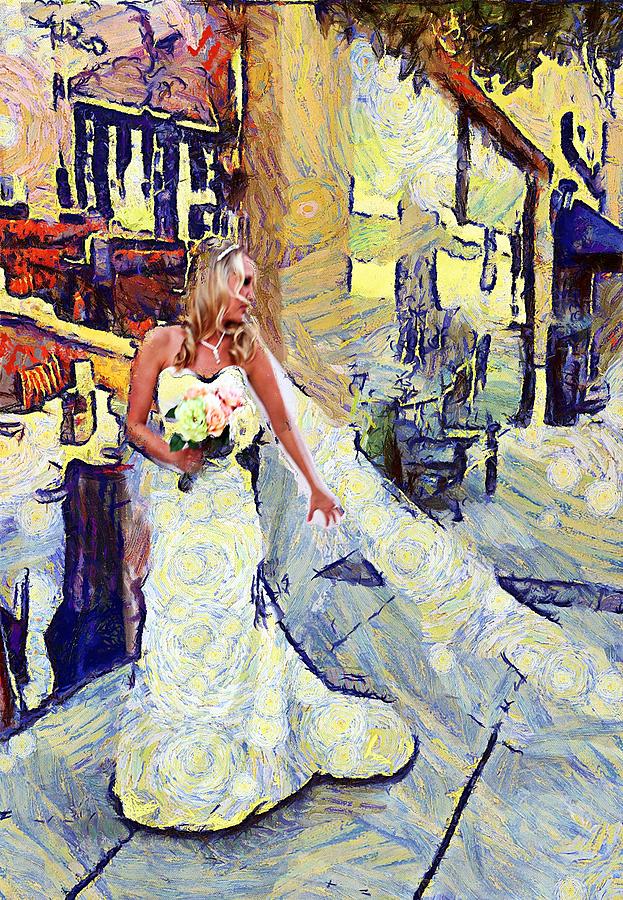 Here comes the bride Digital Art by Carrie OBrien Sibley