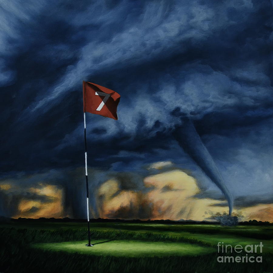Storm Images Painting - Here Comes The Storm II by Ric Nagualero