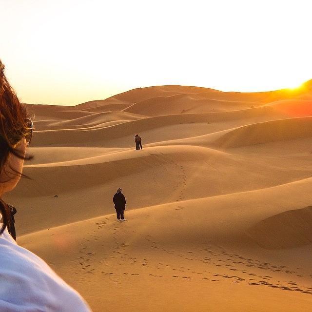 Desert Photograph - Here Comes The Sun! #sahara #desert by Blogatrixx  