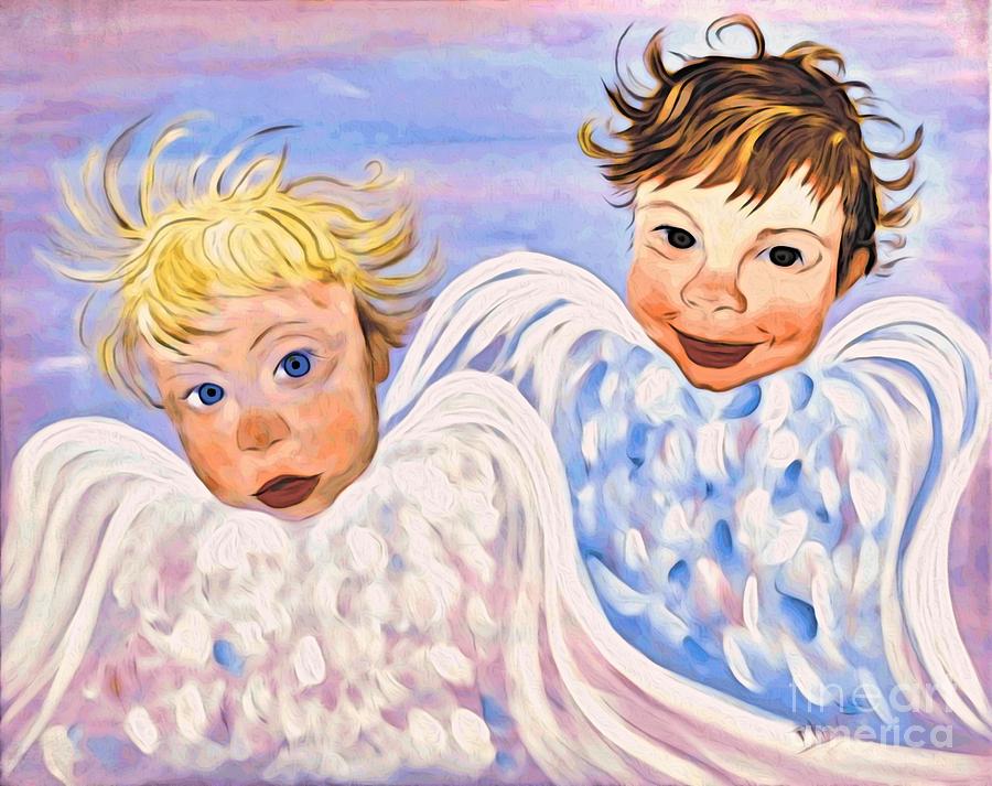 Here Comes Trouble Painting by Phyllis Kaltenbach