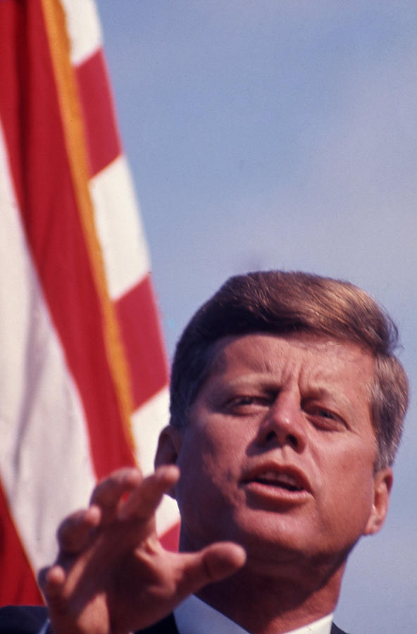 John F. Kennedy by Arthur Rickerby #2 Photograph by Retro Images Archive