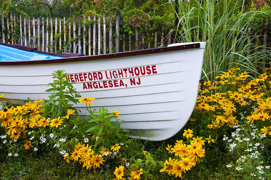 Hereford Lighthouse Angelsea NJ Lifeboat Photograph by Bill Cannon