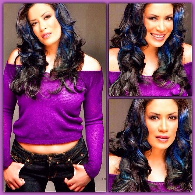 Bluehair Photograph - Heres A Snaps Photo Collage For by Melina Perez