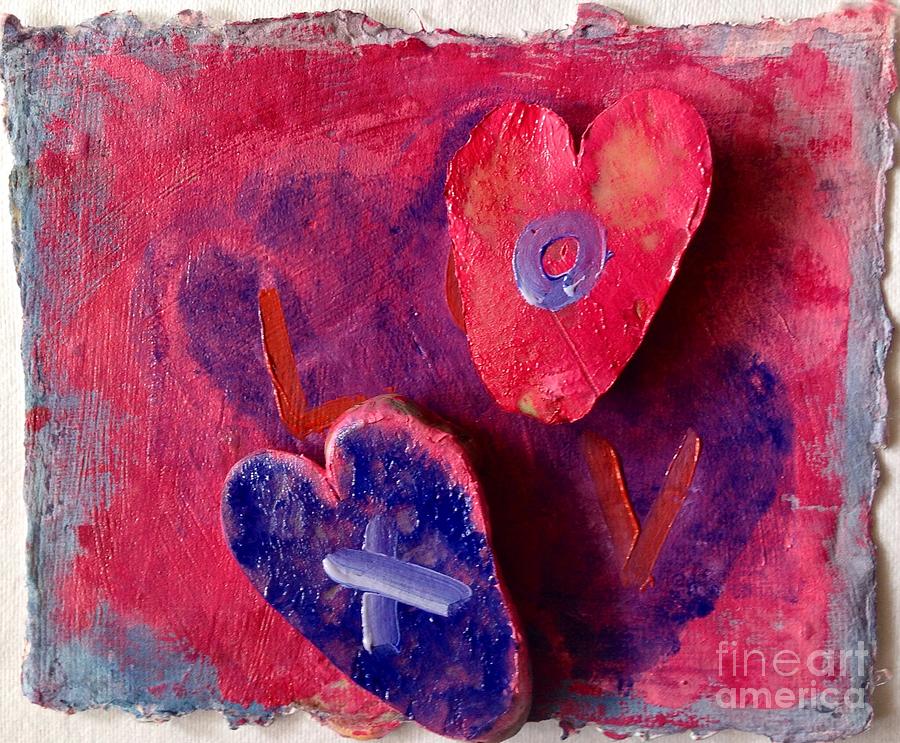 Heres My Heart 2 Painting by Sherry Harradence
