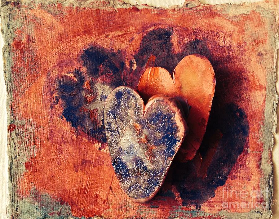 Heres My Heart Painting by Sherry Harradence