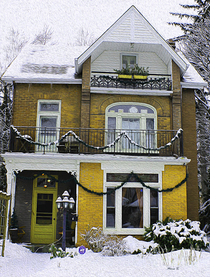 Heritage Home in Yellow Photograph by Nina Silver