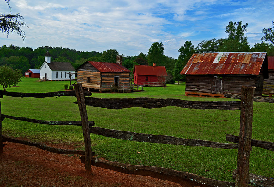 Barn Photograph - Heritage Village - Hurricane Shoals Park by George Bostian