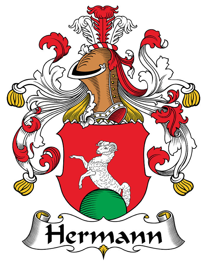 Hermann Coat of Arms German Digital Art by Heraldry - Fine Art America