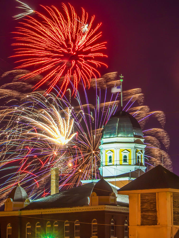 Hermann MO Courthouse on July 4th Photograph by Tony Carosella Fine