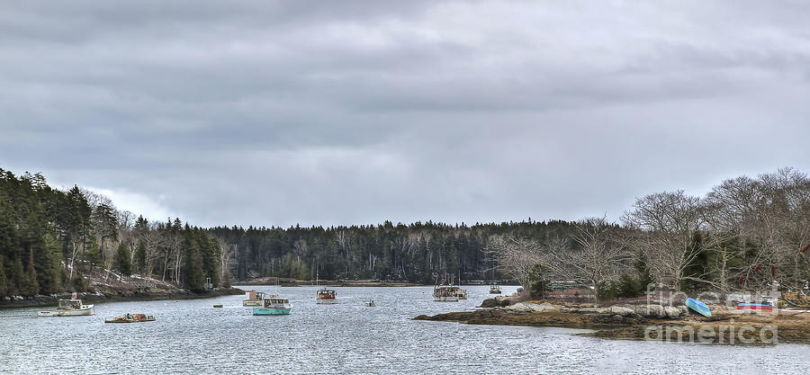 Boat Photograph - Hermit Island Harbor by Brenda Giasson