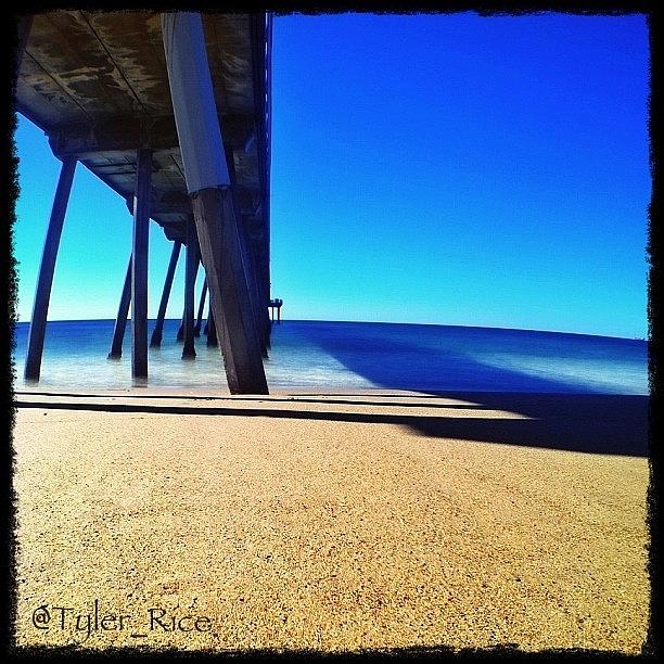 Beach Photograph - Hermosa Beach Pier- Long Exposure 2 by Tyler Rice