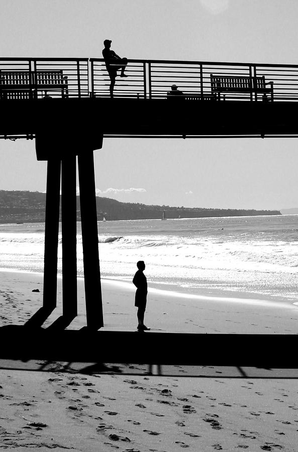 Hermosa Pier on a clear day Photograph by Michael Hope