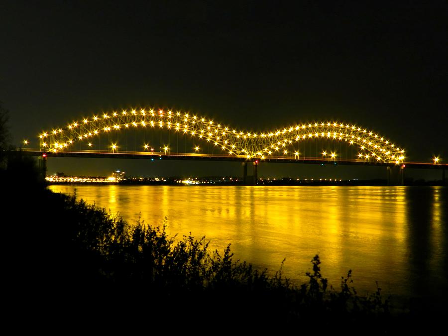 Hernando de Soto Bridge 002 Photograph by Lance Vaughn