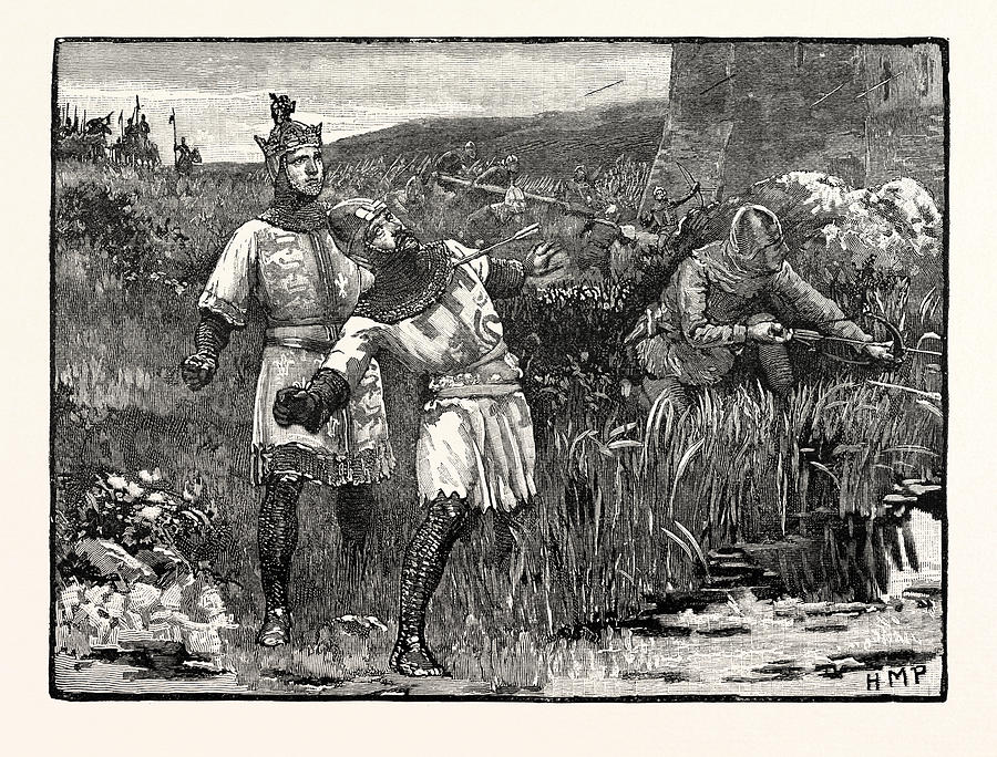 Heroism Of St. Clair At The Siege Of Bridgenorth Castle Drawing by ...