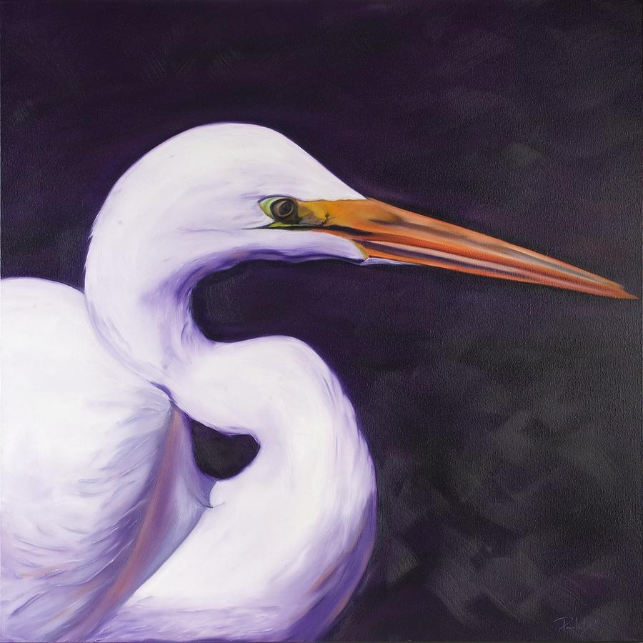 Heron Painting - Heron by Pamela Bell