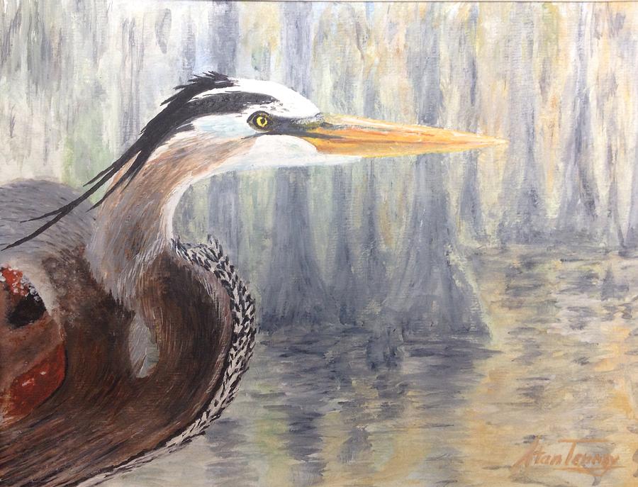 Heron Painting by Stan Tenney