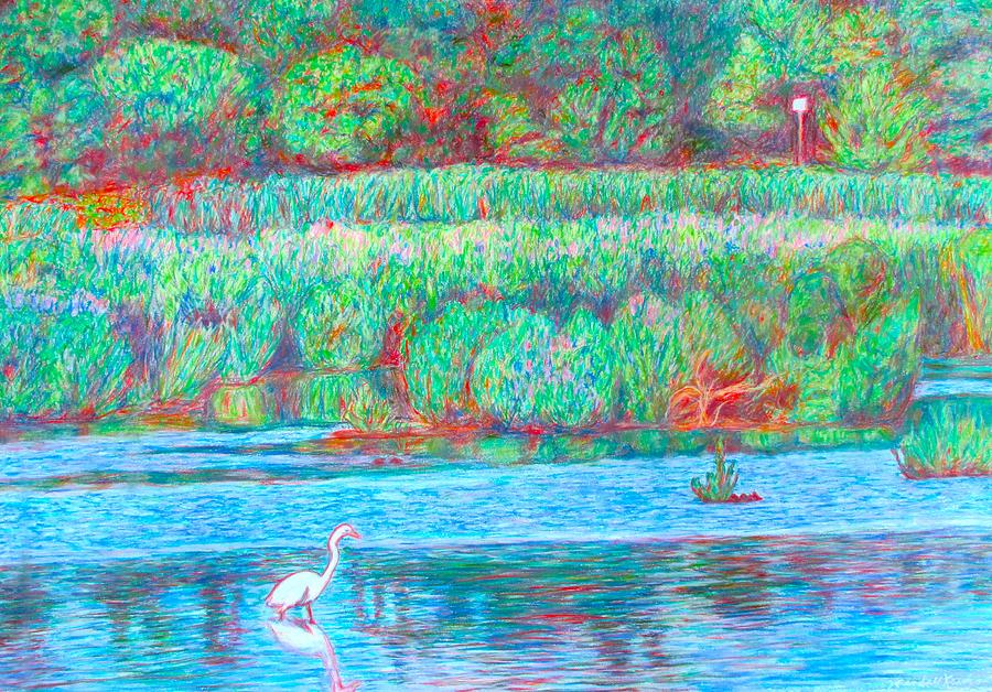 Herons Cove Painting by Kendall Kessler
