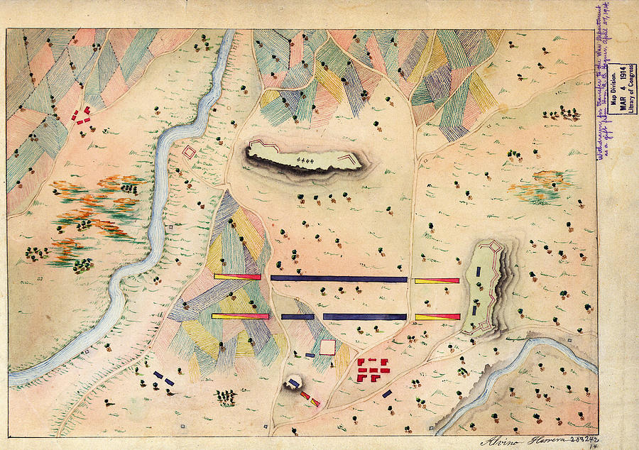 Herreras Map of a Mexican War Campaign 1848 Painting by MotionAge Designs