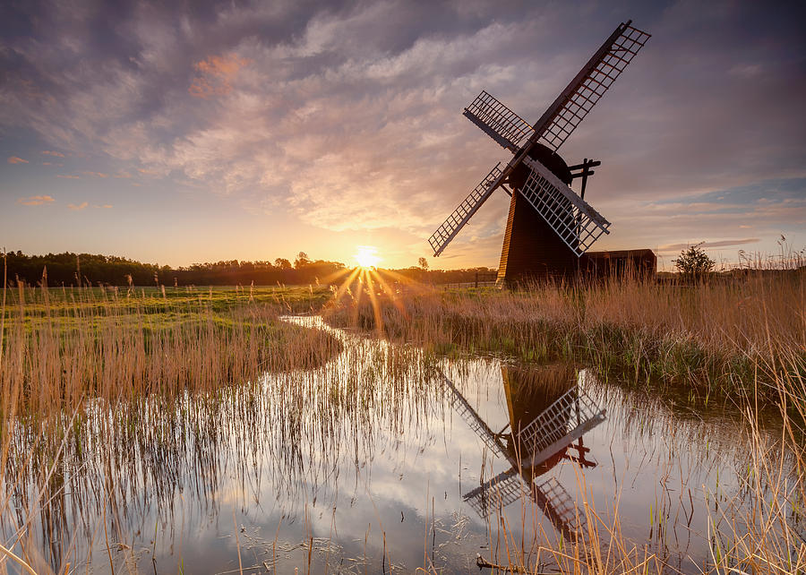 Herringfleet Windmill Photograph by Copyright George W Johnson