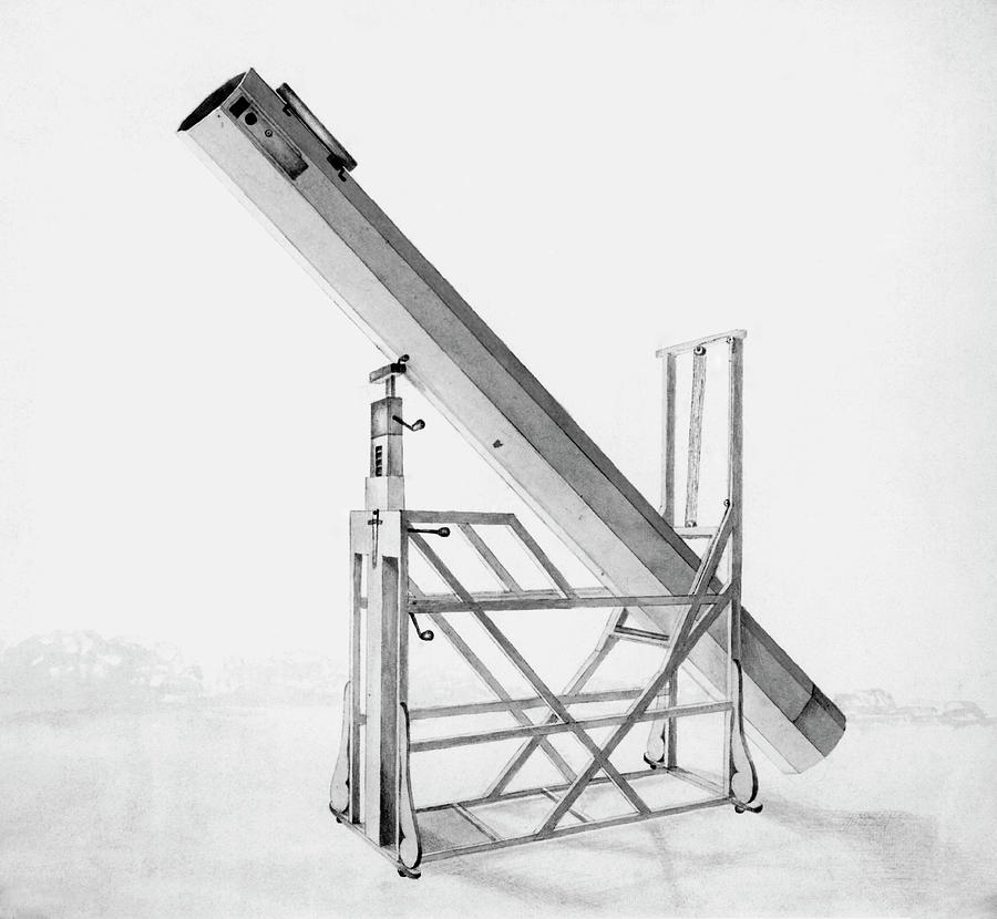 Herschel Telescope Photograph by Royal Astronomical Society/science Photo Library