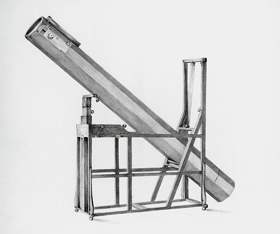 Herschels 10-foot Telescope Photograph by Royal Astronomical Society/science Photo Library