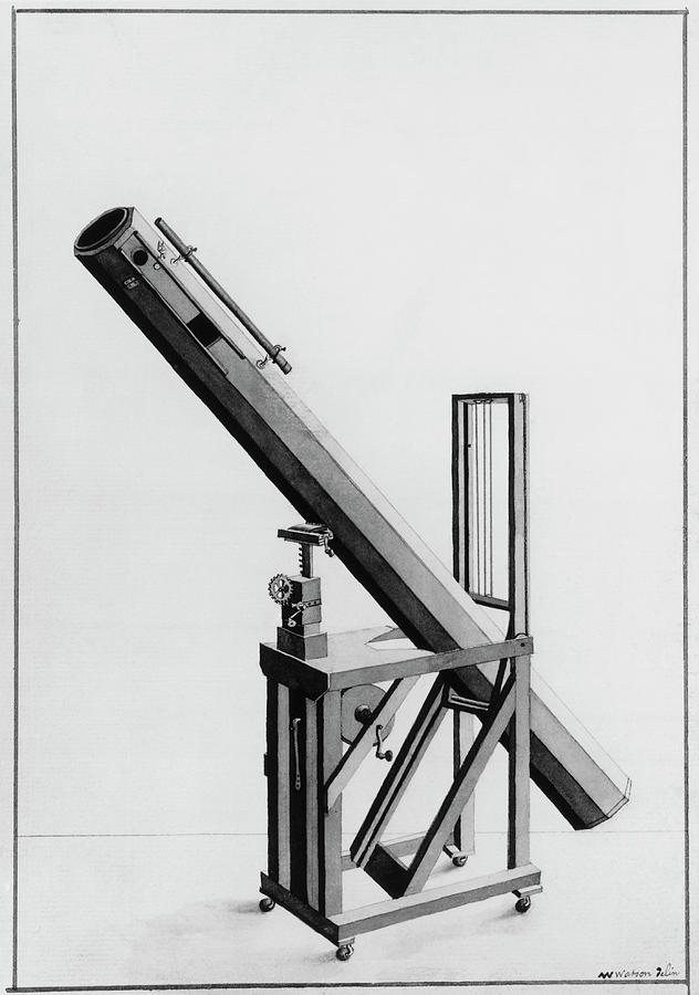 Herschels 7-foot Telescope Photograph by Royal Astronomical Society/science Photo Library