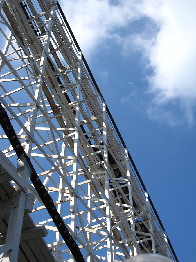 Chocolate Still Life Photograph - Hershey Park - Comet Roller Coaster - 12122 by DC Photographer