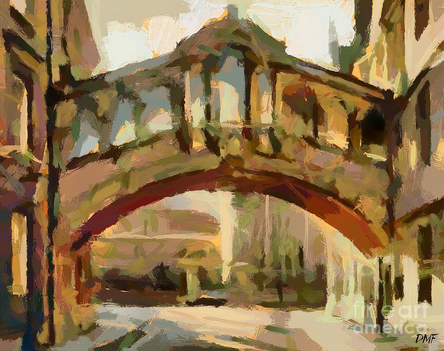 Impressionism Painting - Hertford College Bridge by Dragica  Micki Fortuna