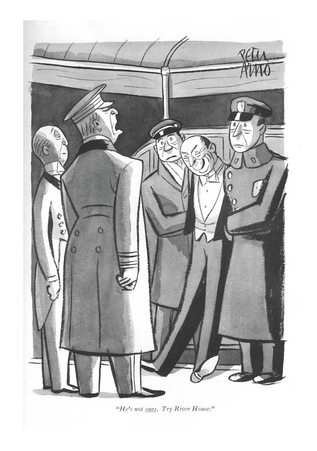 Hes Not Ours Drawing by Peter Arno