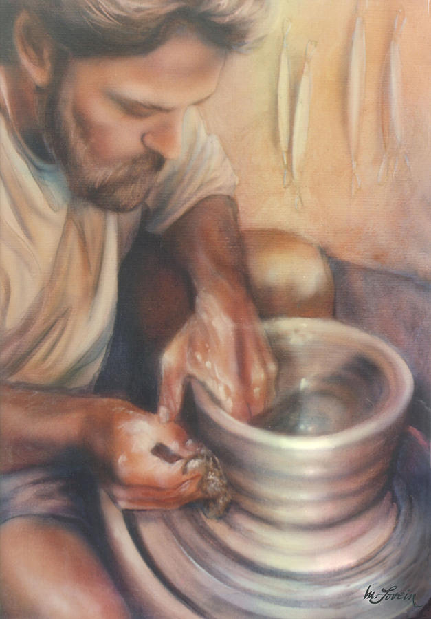 Hes the Potter Painting by Mary Lovein