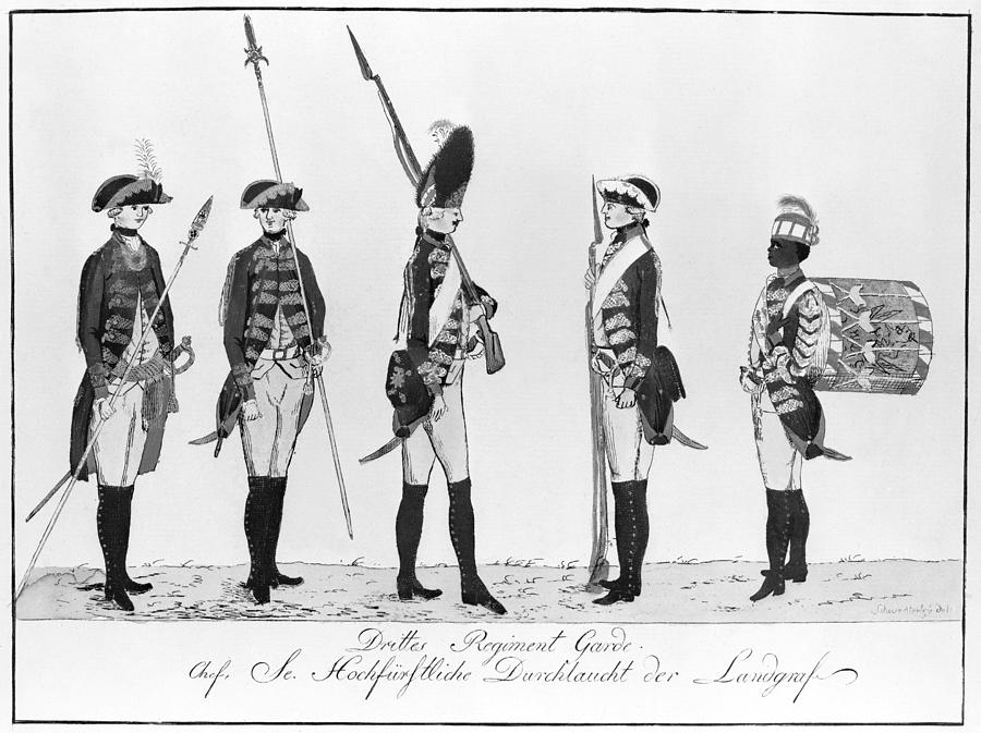 Hessian Soldiers Photograph by Granger