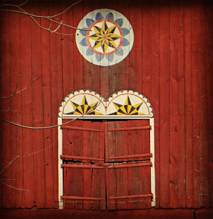 Sign Photograph - Hex Barn by Dark Whimsy