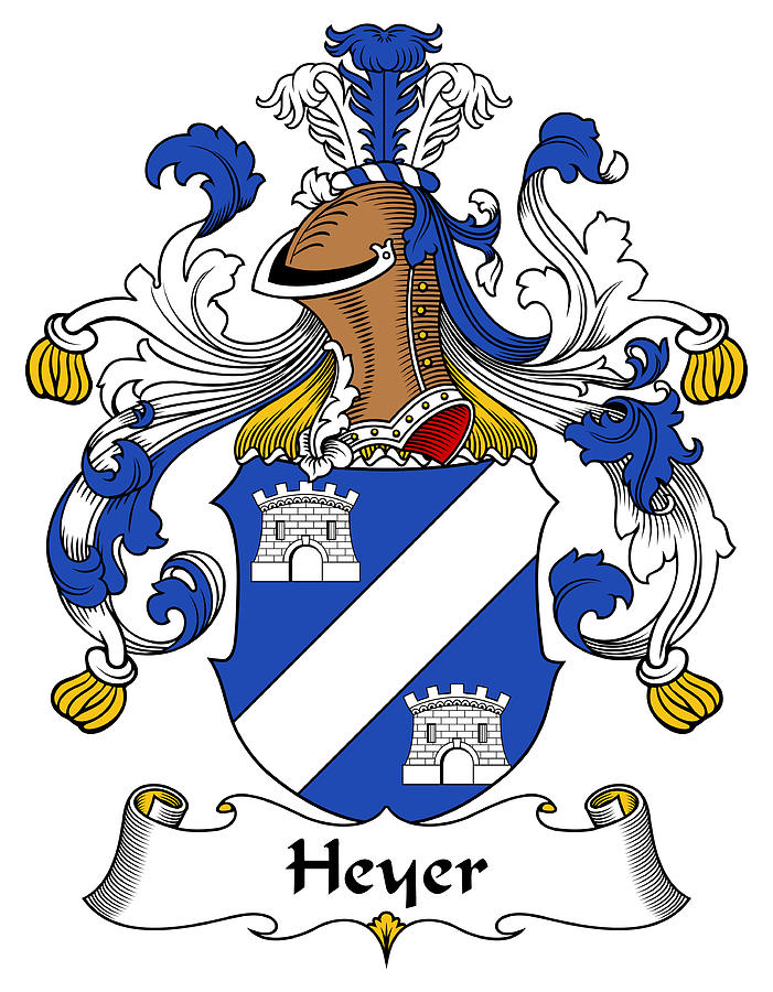 Heyer Coat of Arms German Digital Art by Heraldry - Fine Art America