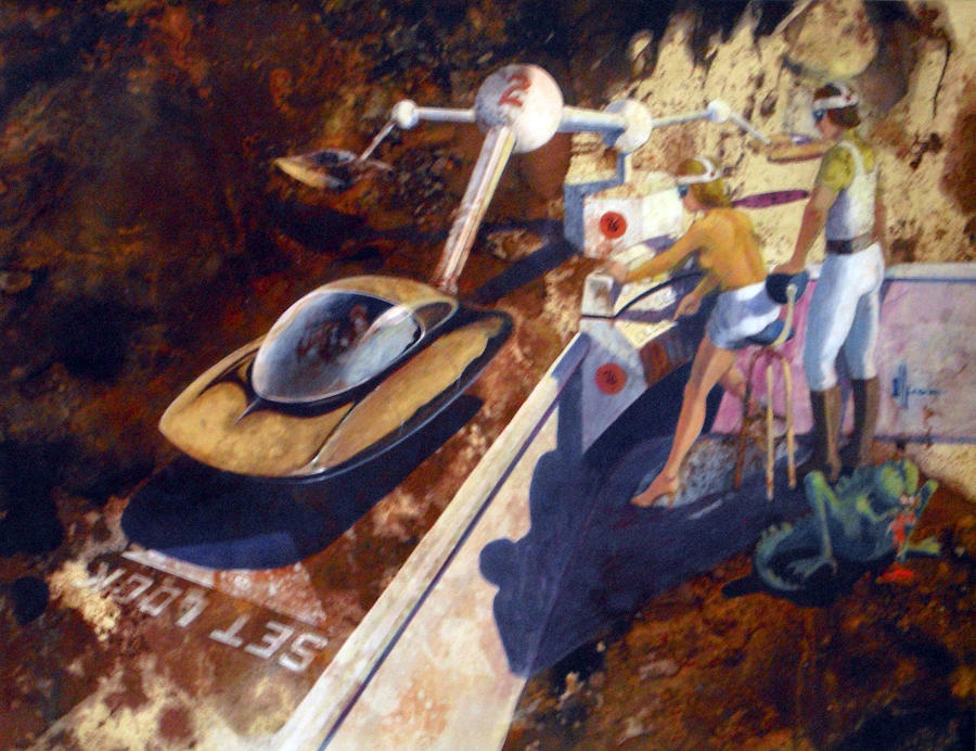Space Age Painting - Hi-Tech Future by Jack Adams Space Age Painting - Hi-Tech Future by Jack Adams