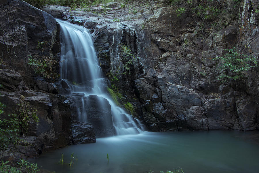 Waterfall Photograph - Hiawatha Falls by Aaron Bedell